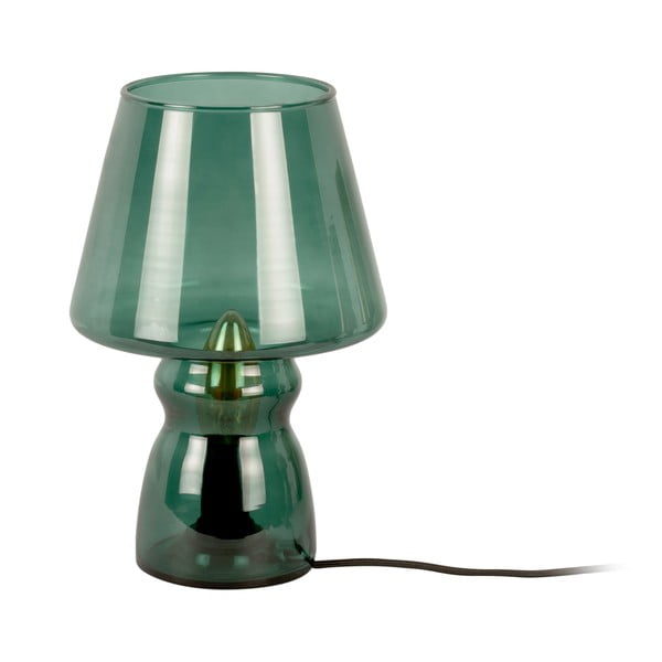 Veioză din sticlă Leitmotiv Glass, înălțime 25 cm, verde închis-image-2