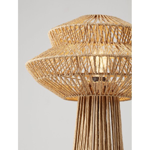Lampadar în culoare naturală cu tapițerie din frânghie (înălțime 90,5 cm) Nua – Nova Luce-image-4