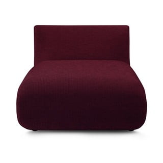 Modul pentru canapea burgundy cu tapițerie din catifea reiată Lecomte – Bobochic Paris