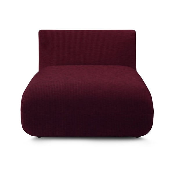 Modul pentru canapea burgundy cu tapițerie din catifea reiată Lecomte – Bobochic Paris