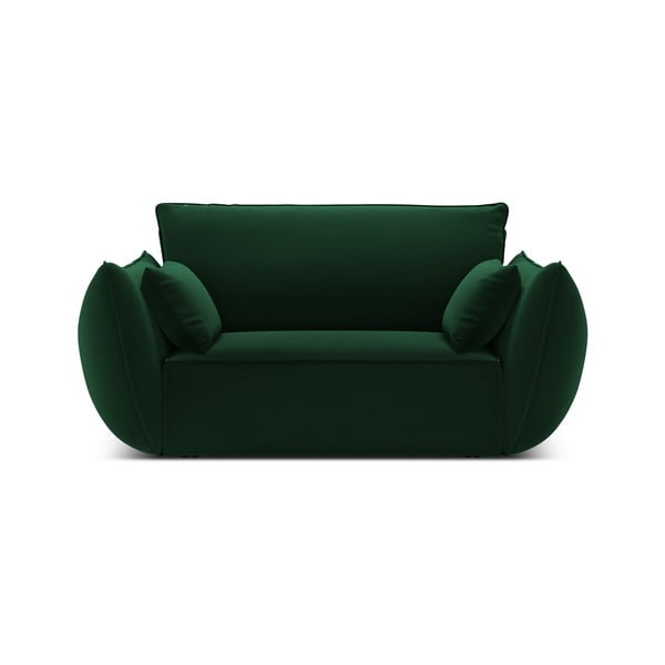 Fotoliu verde închis cu tapițerie din catifea Vanda – Mazzini Sofas-image-2