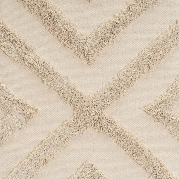 Covor crem lavabil din bumbac 50x80 cm – Casa Selección-image-1