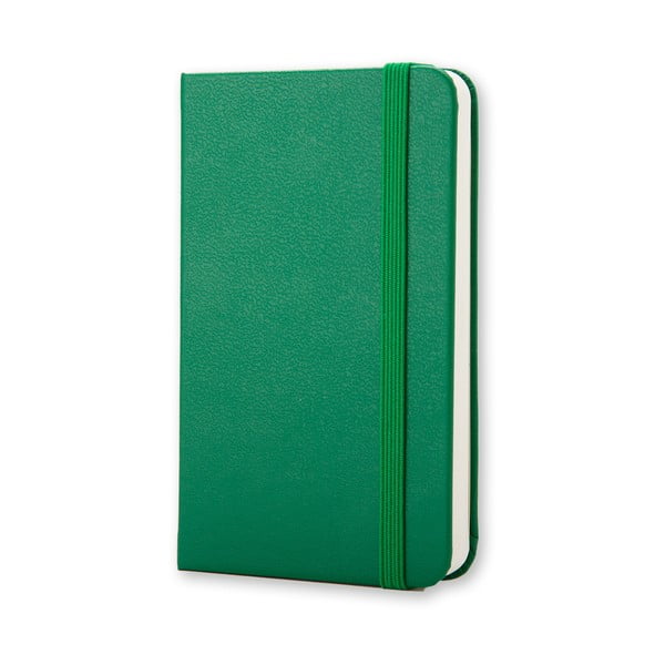 Mini caiet de notițe, verde, Moleskine, hârtie albă