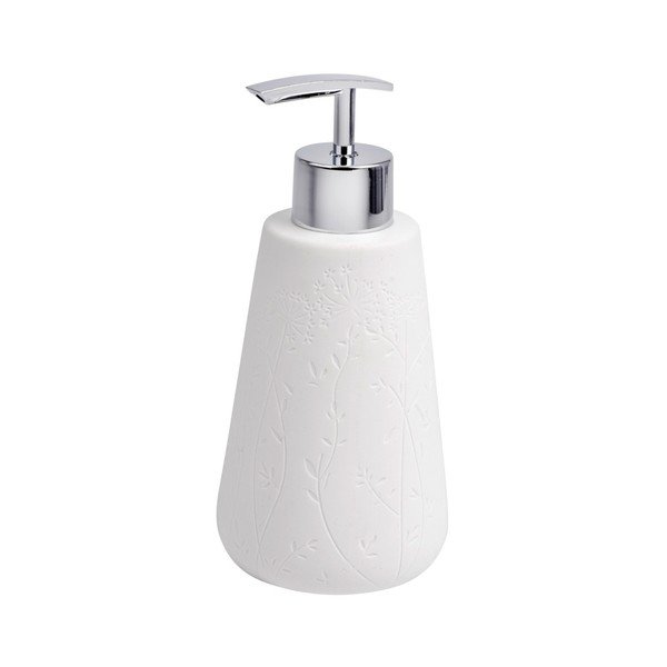 Dozator din ceramică pentru săpun Wenko Flora, alb