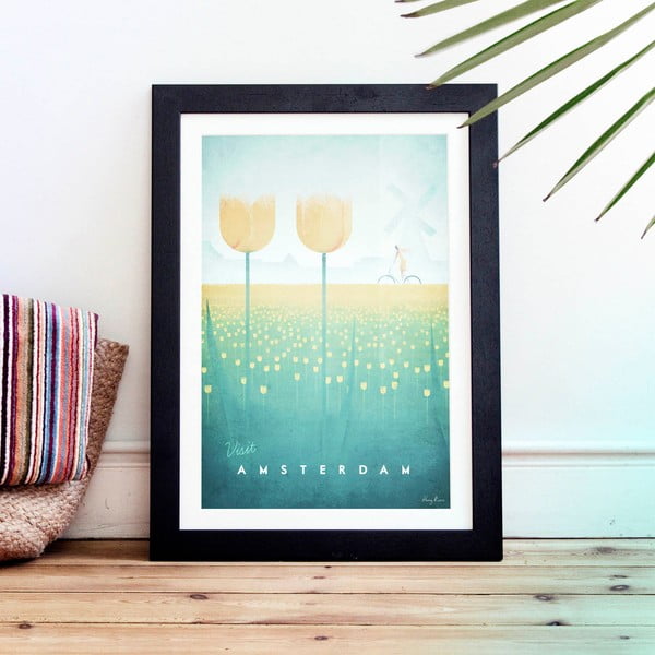 Poster Travelposter Amsterdam, 30 x 40 cm-image-1