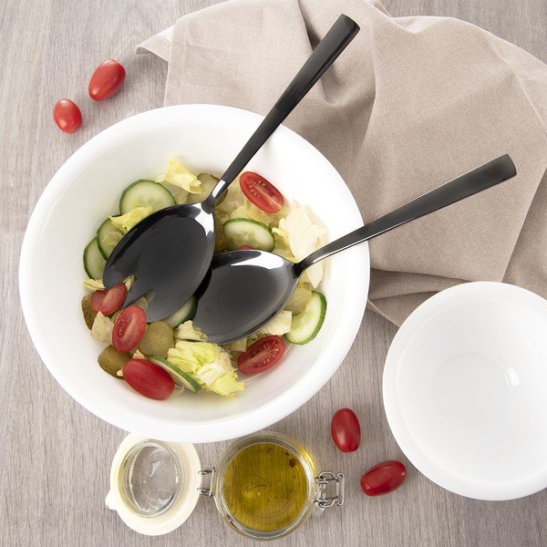 Tacâm pentru salată din oțel inoxidabil Black – Orion-image-2