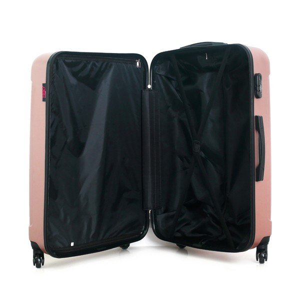 Geamantan cu roți Hero Fogo, 93 l, roz auriu-image-1