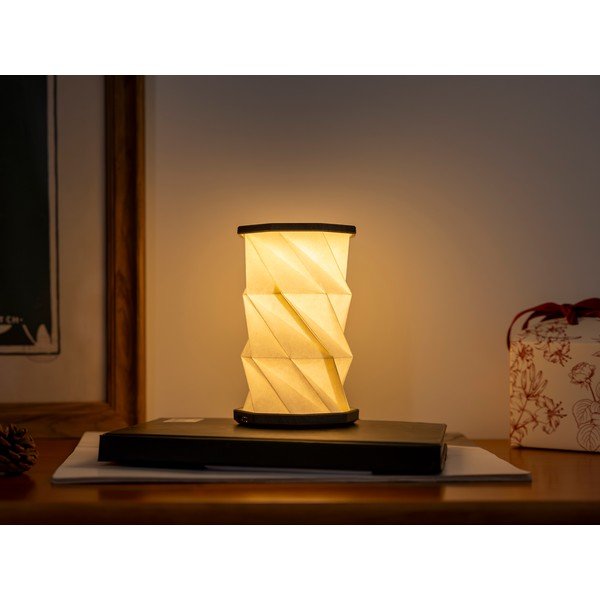 Decorațiune luminoasă albă/gri portabilă cu USB ø 8 cm Twist – Gingko-image-4