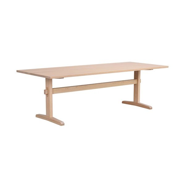 Masă de dining extensibilă cu blat cu aspect de lemn de stejar 240x95 cm Westville - Rowico-image-2