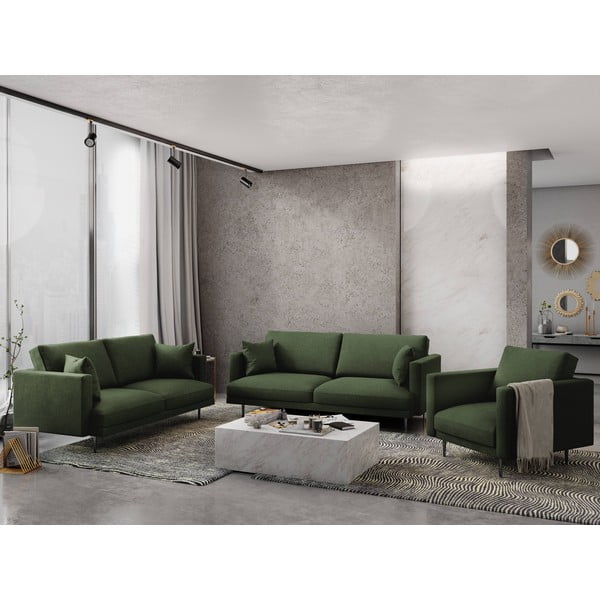 Canapea Milo Casa Piero, verde, 220 cm-image-1