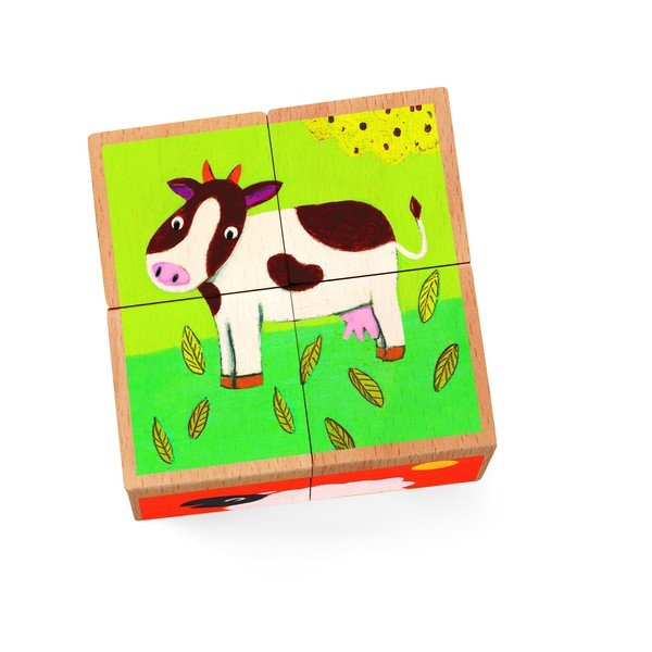 Zaruri din lemn Djeco „Ferma animalelor”