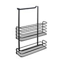 Raft metalic suspendat pentru bucătărie Metaltex Galileo Lava Double, negru