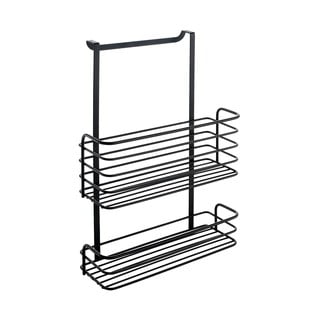 Raft metalic suspendat pentru bucătărie Metaltex Galileo Lava Double, negru