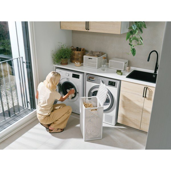 Coș de rufe crem din plastic reciclat 60 l Kaya – Curver-image-3