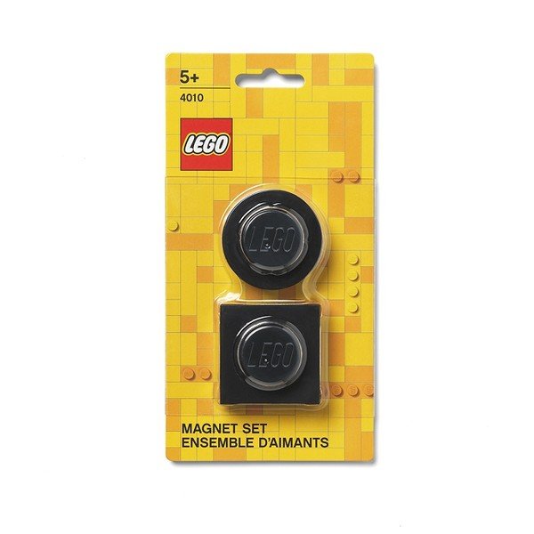 Set 2 magneți LEGO®, negru-image-1