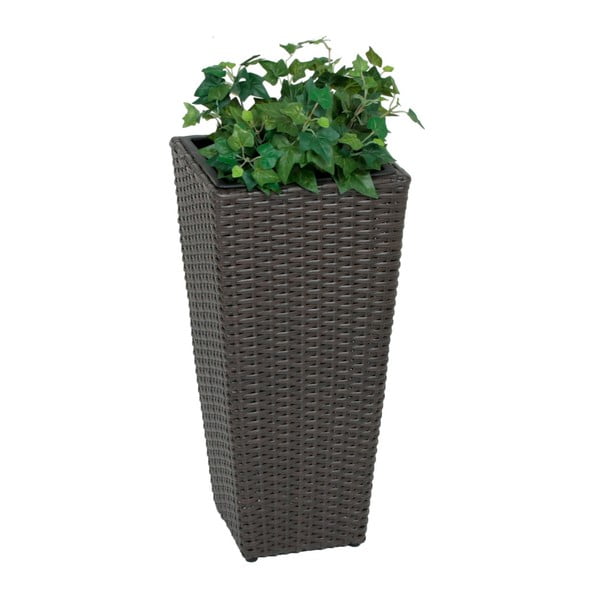 Ghiveci flori pentru grădină ADDU Planter, înălțime 60 cm, maro închis-image-1