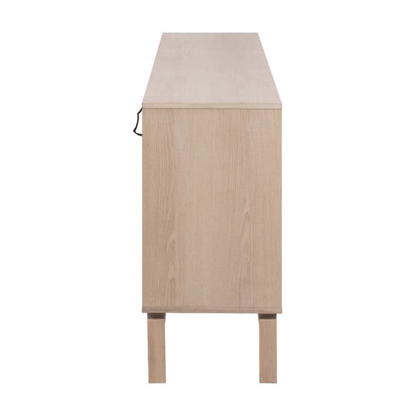 Comodă în culoare naturală joasă cu aspect de lemn de stejar 180x80 cm Linley – Actona-image-4