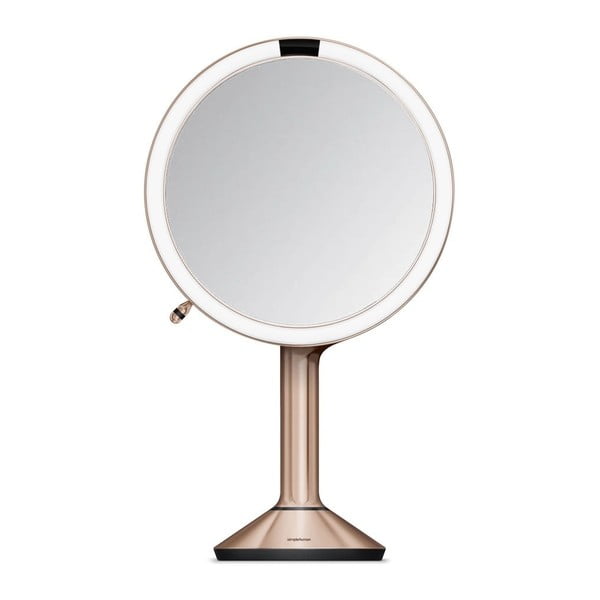 Oglindă cosmetică (5x) cu led/de mărire ø 20 cm Sensor Trio – simplehuman