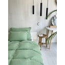 Lenjerie de pat verde din muselină pentru pat de o persoană 135x200 cm Plain Muslin – Butter Kings