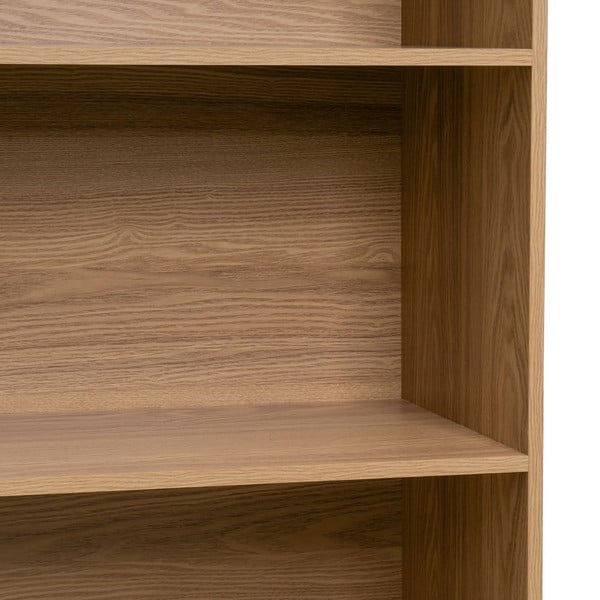 Bibliotecă în culoare naturală cu aspect de lemn de stejar 80x172x40 cm Elia – Casa Selección-image-2