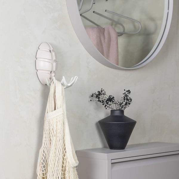 Cârlig alb/argintiu lucios de montat pe perete din plastic Bug – Spinder Design-image-2