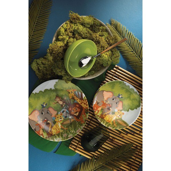 Set de veselă pentru copii 3 buc. din gresie – Hermia-image-1