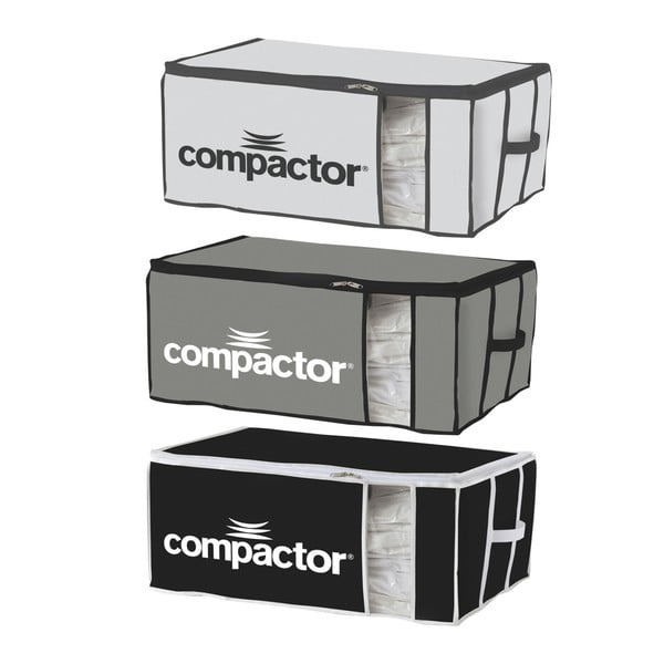 Set 3 cutii depozitare din material textil Compactor XXL