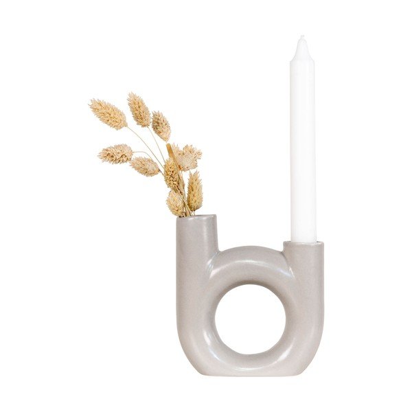 Sfeșnic din sticlă House Nordic Fondo, alb-image-3