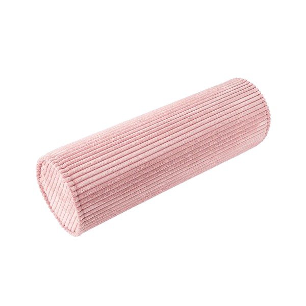 Pernă decorativă pentru copii roz cu tapițerie din catifea reiată Roll – Wigiwama