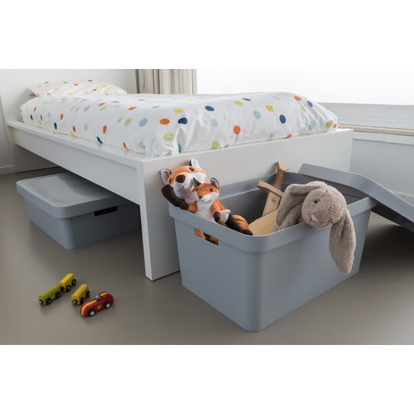 Cutie de depozitare cu capac Curver Infinity, 45 l, gri-image-1