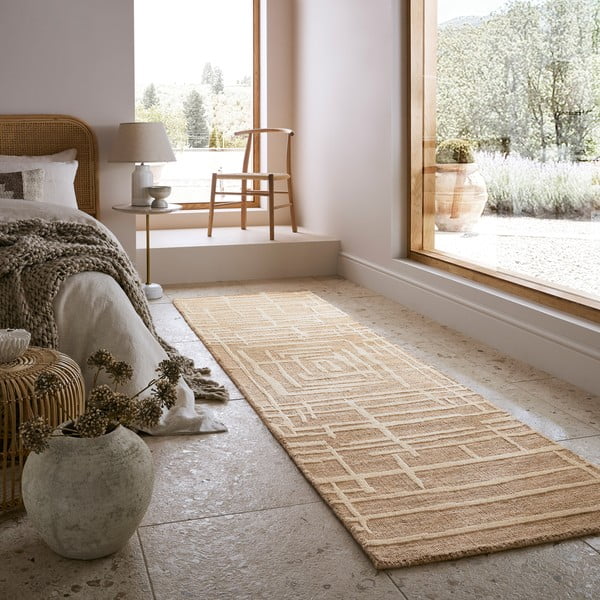 Covor tip traversă bej 80x300 cm Elliot – Flair Rugs-image-1