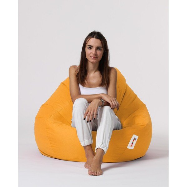 Beanbag pentru grădină galben Premium XXL – Floriane Garden-image-1