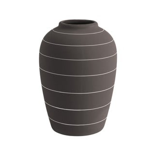 Vază din ceramică PT LIVING Terra, ⌀ 13 cm, maro închis