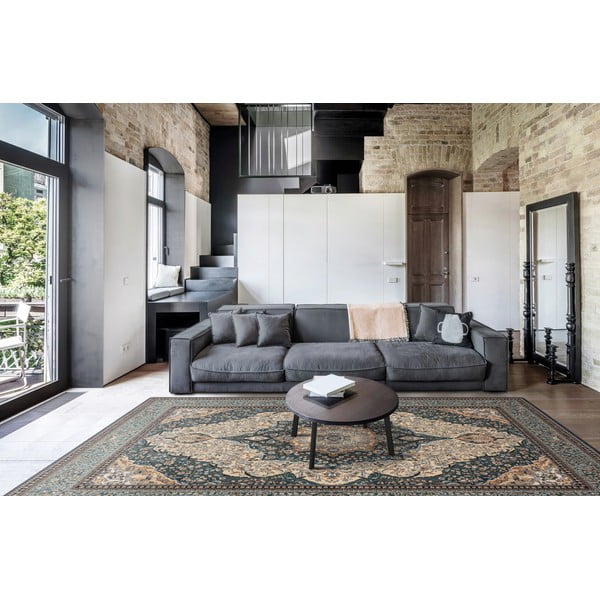 Covor verde din lână 200x300 cm Charlotte – Agnella-image-1