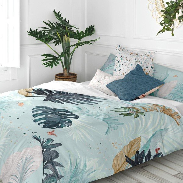 Husă din bumbac pentru pilotă Happy Friday Basic Tropical, 140 x 200 cm-image-4