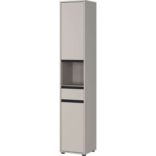 Dulap de baie gri înalt/îngust 33x181 cm Lemont – Germania-image-2