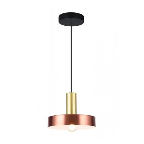 Lustră arămie cu abajur din metal ø 30 cm Selvia II – GTV