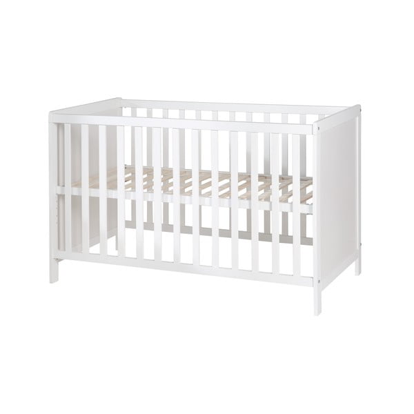 Pătuț alb co-sleeping 60x120 cm Hamburg – Roba