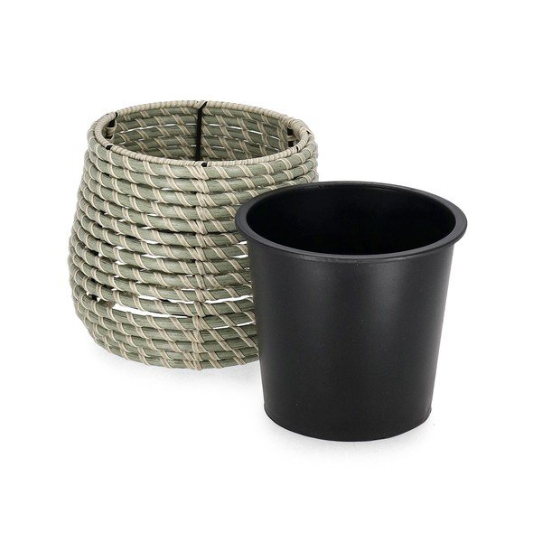Ghivece 3 buc. din plastic/din ratan artificial ø 45 cm Thanh – Bizzotto-image-2
