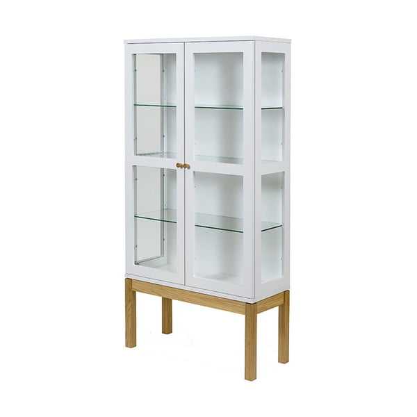 Bibliotecă/ vitrină Woodman AbbeyWood, alb-image-3