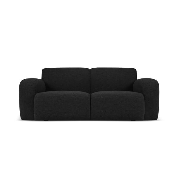 Canapea neagră cu tapițerie din stofă bouclé 170 cm Molino – Micadoni Home
