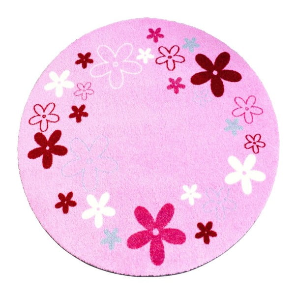 Covor Zala Living Flowers, ⌀ 100 cm, roz