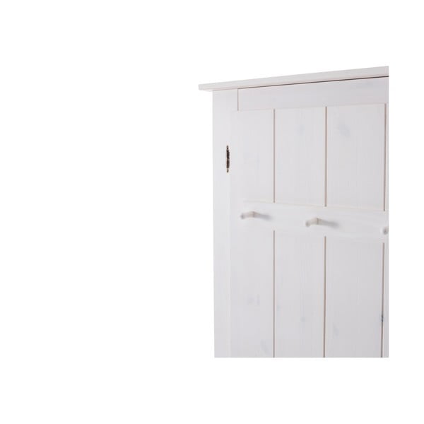 Șifonier alb din lemn de pin cu oglindă 120x170 cm Bertram – Støraa-image-2