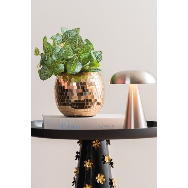 Veioză aurie LED cu intensitate reglabilă cu abajur din metal (înălțime 20,5 cm) Rachel – Leitmotiv-image-3