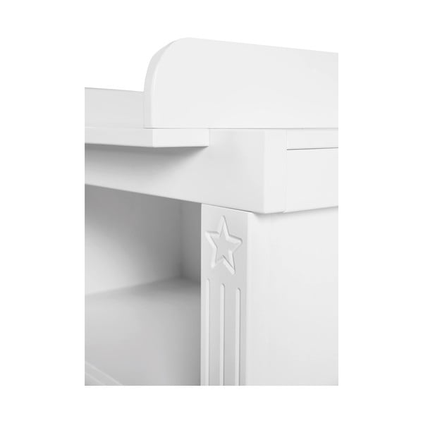 Comodă de copii albă joasă cu masă de schimbat 120x98 cm Maxi – Roba-image-3