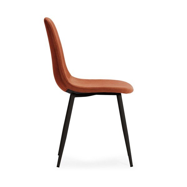 Scaune de dining teracotă 4 buc. tapițate Minka – Marckeric-image-4