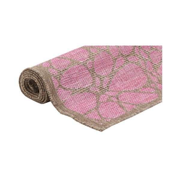 Covor adecvat pentru exterior Floorita Fiore, 135 x 190 cm, roz-image-2
