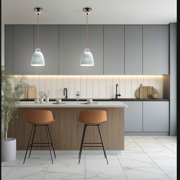 Lustră pentru copii albastră cu abajur din ceramică Sewilla – Candellux Lighting-image-4