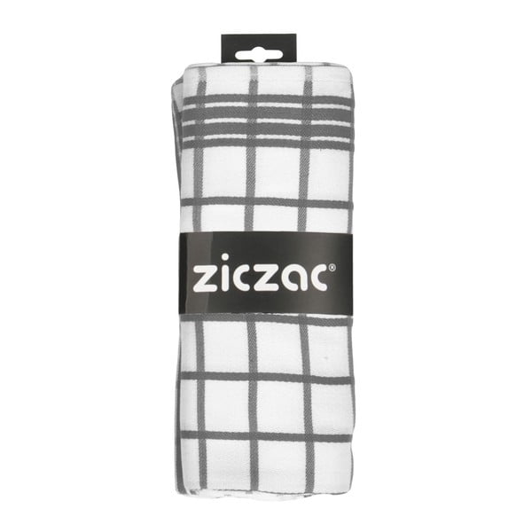 Șervet de bucătărie ZicZac Professional, alb/gri