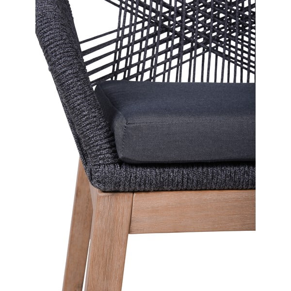 Scaun de grădină gri din lemn masiv Pomona – Garden Pleasure-image-1